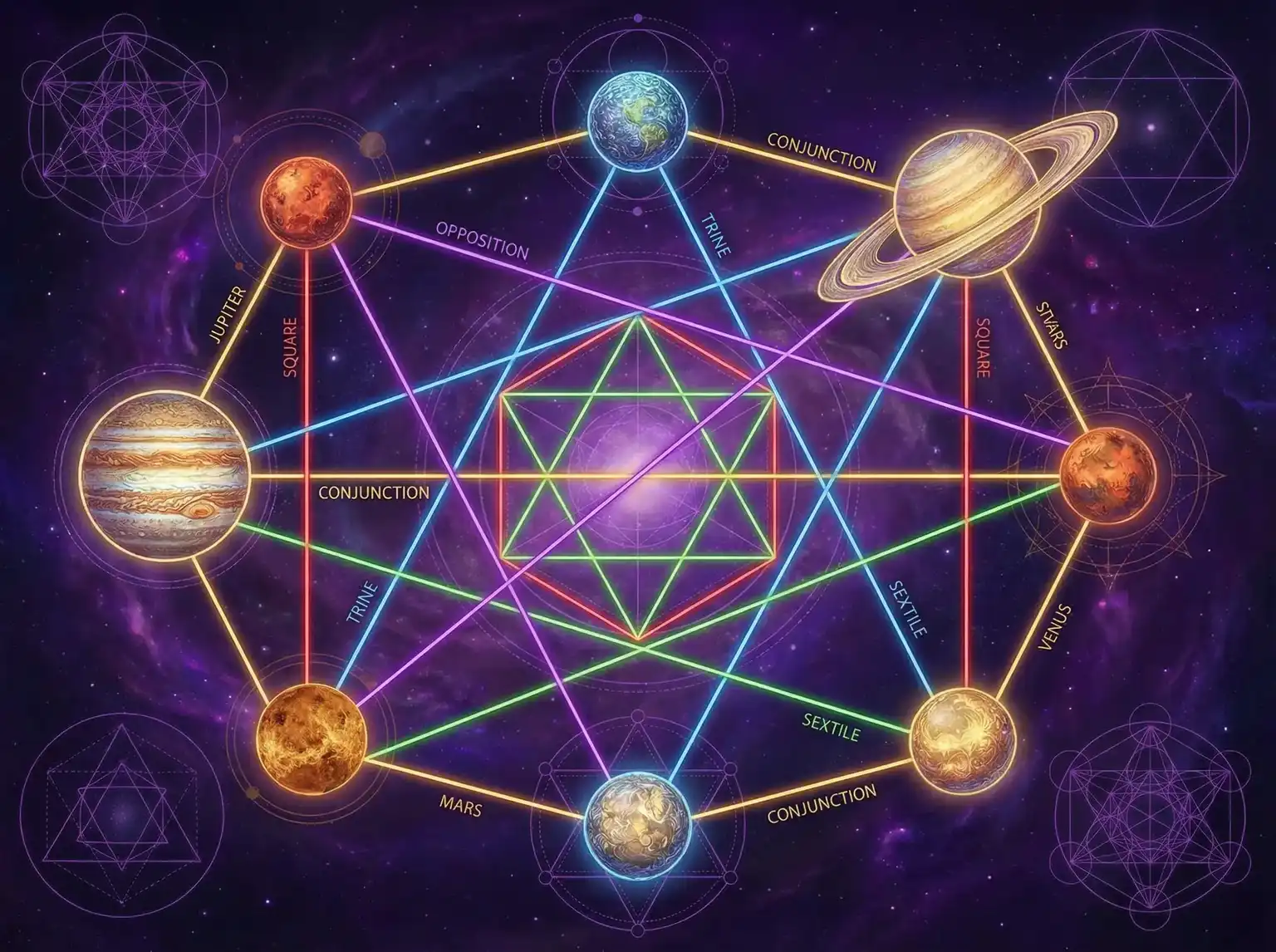 行星相位解读 - 泷泽萝拉全集 | 占星学进阶